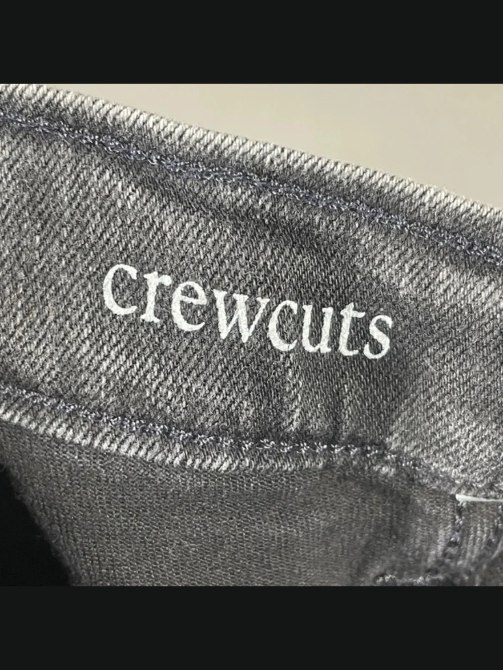 NEW J Crew Crewcuts Jeans Girls 6 black denim skinny casual preppy classic